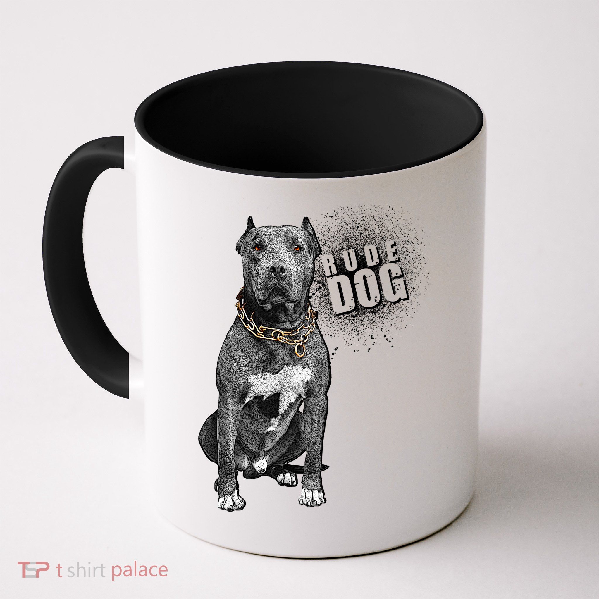 Rude Dog Pitbull Lover Coffee Mug
