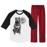 Rude Dog Pitbull Lover Raglan Sleeve Pajama Set