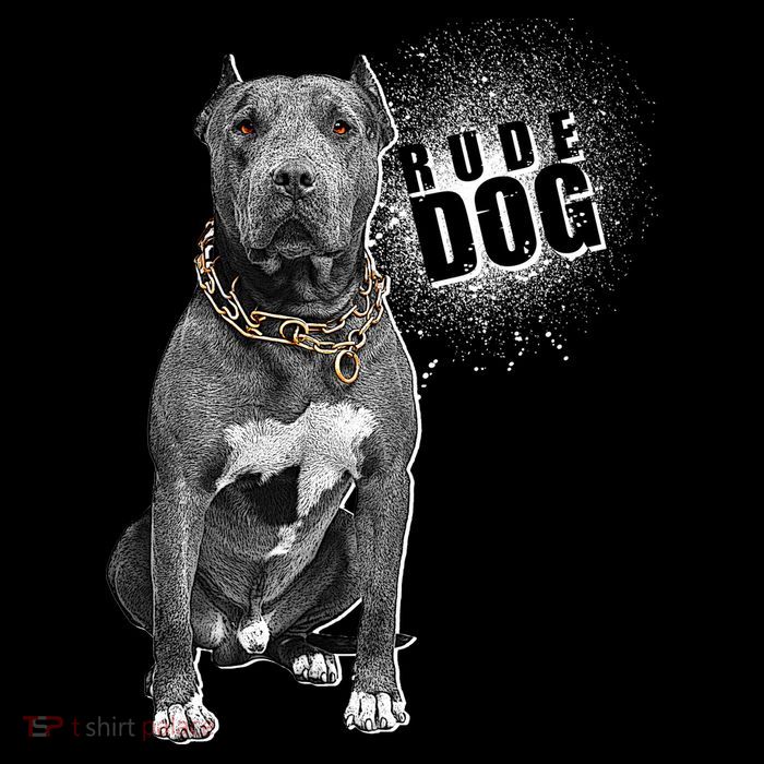 Rude Dog Pitbull Lover Cooling Performance Long Sleeve Crew