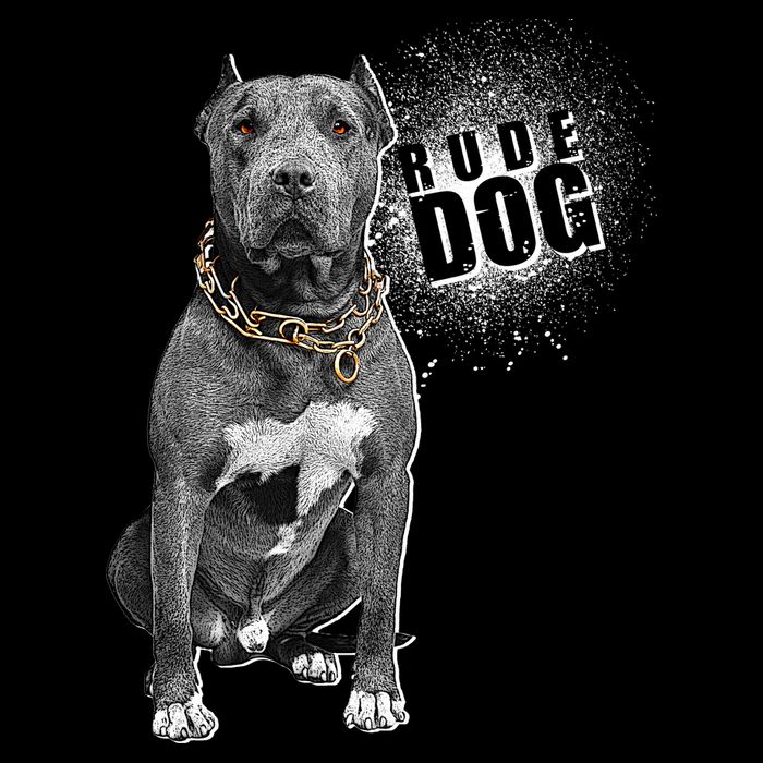 Rude Dog Pitbull Lover Premium T-Shirt