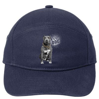 Rude Dog Pitbull Lover 7-Panel Snapback Hat