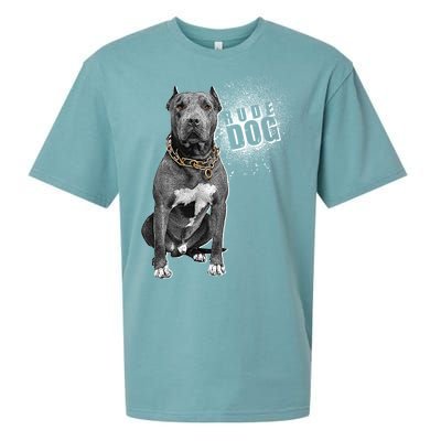 Rude Dog Pitbull Lover Sueded Cloud Jersey T-Shirt