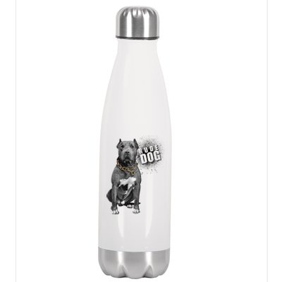 Rude Dog Pitbull Lover Stainless Steel Insulated Water Bottle