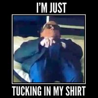 Rudy Giuliani I'm Just Tucking In My Shirt Stripe Pom Pom Beanie