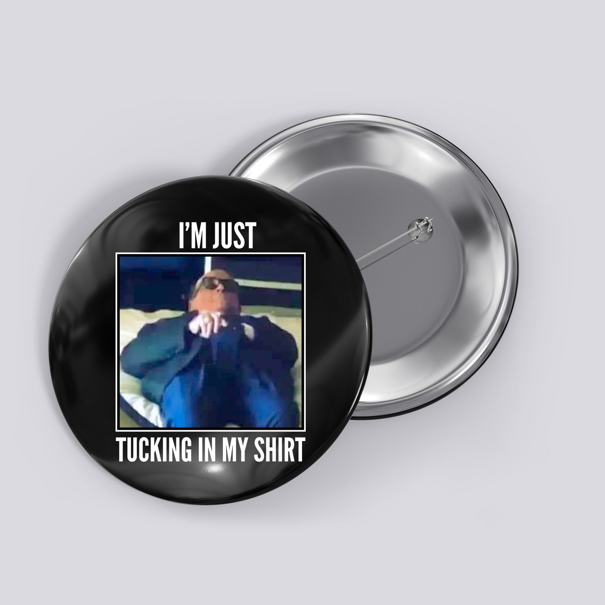 Rudy Giuliani I'm Just Tucking In My Shirt Button