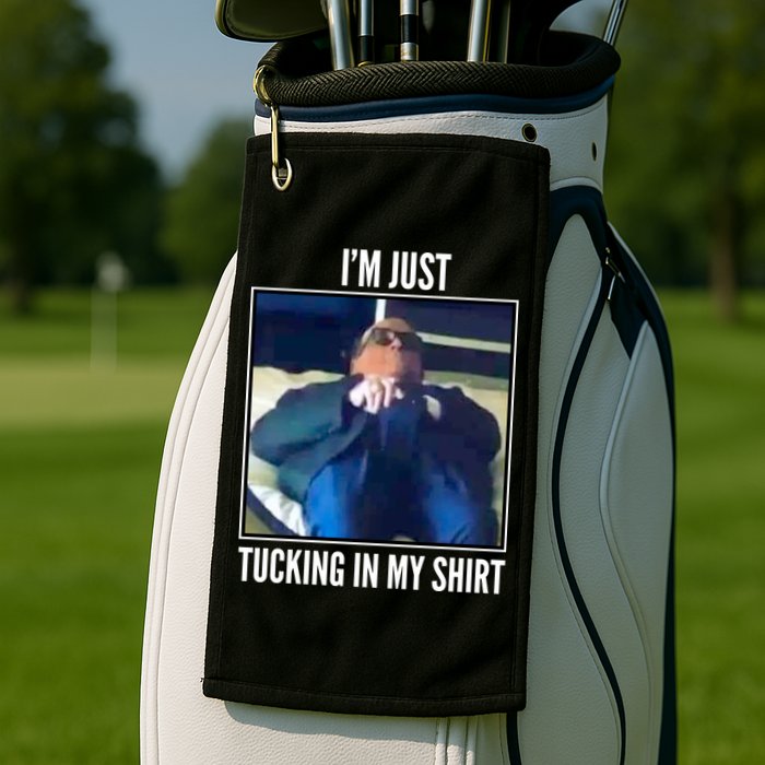 Rudy Giuliani I'm Just Tucking In My Shirt Golf Towel