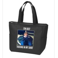 Rudy Giuliani I'm Just Tucking In My Shirt Zip Tote Bag
