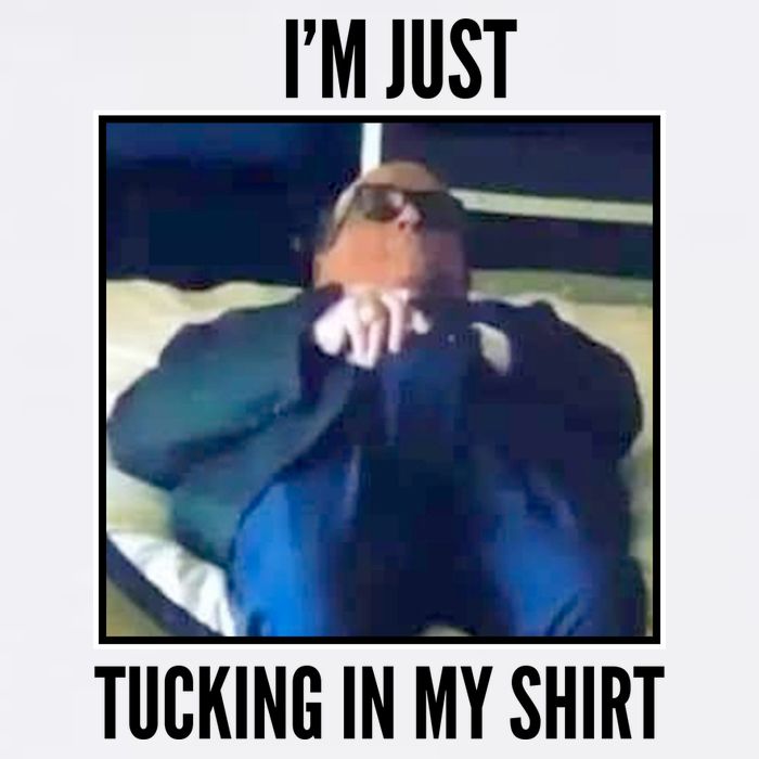 Rudy Giuliani I'm Just Tucking In My Shirt Mug