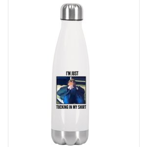 Rudy Giuliani I'm Just Tucking In My Shirt Stainless Steel Insulated Water Bottle