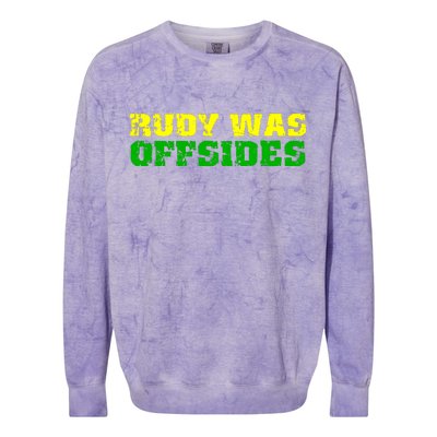 Rudy Was Offsides Colorblast Crewneck Sweatshirt