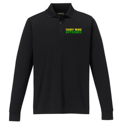 Rudy Was Offsides Performance Long Sleeve Polo