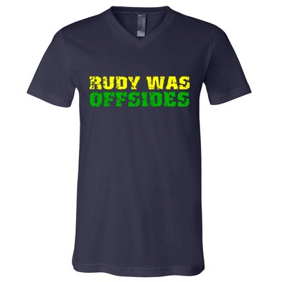 Rudy Was Offsides V-Neck T-Shirt