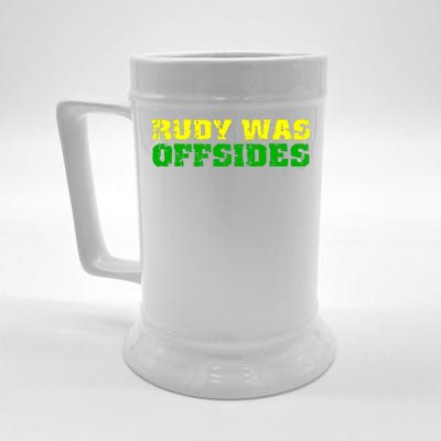 Rudy Was Offsides Beer Stein