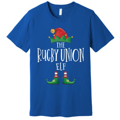 Rugby Union Elf Family Matching Pajamas Group Christmas Gift Premium T-Shirt