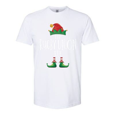 Rugby Union Elf Family Matching Pajamas Group Christmas Gift Softstyle CVC T-Shirt