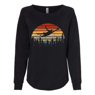 Retro Ultimate Frisbee Player Men Women Vintage Flying Disc Womens California Wash Sweatshirt