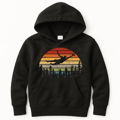 Retro Ultimate Frisbee Player Men Women Vintage Flying Disc Kids Hoodie