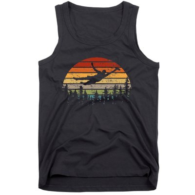 Retro Ultimate Frisbee Player Tank Top