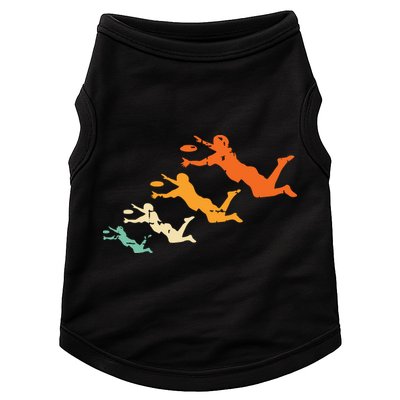 Retro Ultimate Frisbee Player Vintage Disc Ultimate Frisbee Doggie Tank