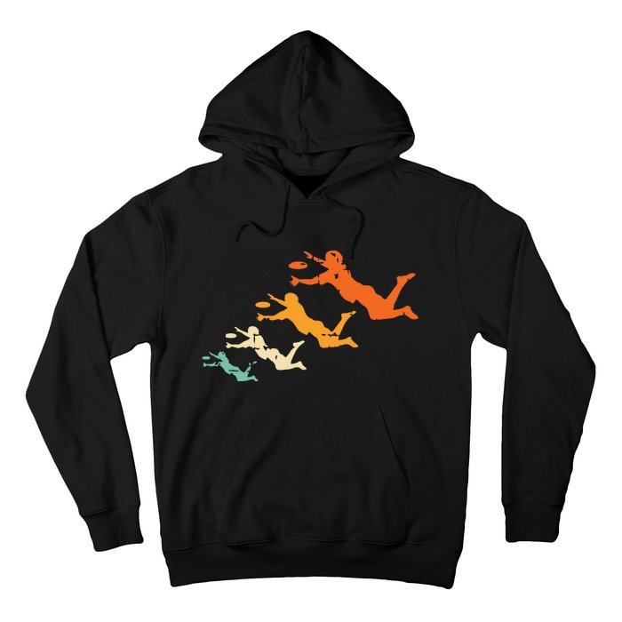 Retro Ultimate Frisbee Player Vintage Disc Ultimate Frisbee Hoodie