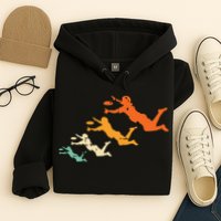 Retro Ultimate Frisbee Player Vintage Disc Ultimate Frisbee Hoodie