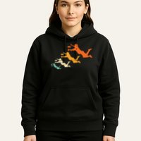 Retro Ultimate Frisbee Player Vintage Disc Ultimate Frisbee Hoodie