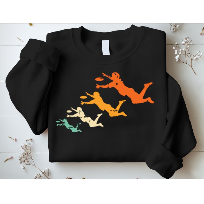 Retro Ultimate Frisbee Player Vintage Disc Ultimate Frisbee Sweatshirt