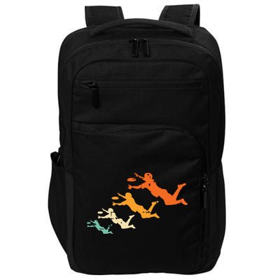 Retro Ultimate Frisbee Player Vintage Disc Ultimate Frisbee Impact Tech Backpack