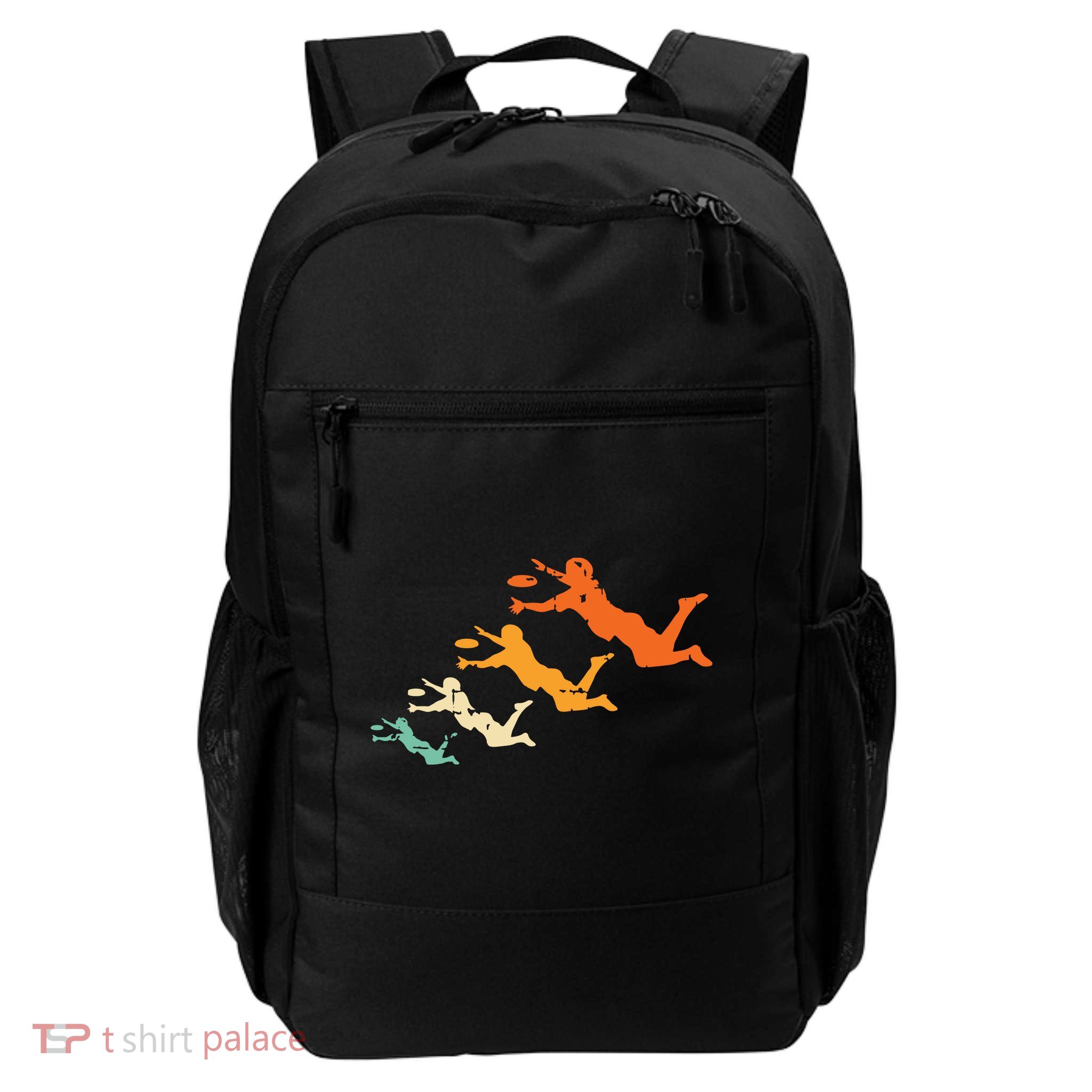 Retro Ultimate Frisbee Player Vintage Disc Ultimate Frisbee Backpack