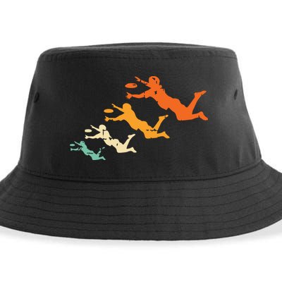 Retro Ultimate Frisbee Player Vintage Disc Ultimate Frisbee Sustainable Bucket Hat