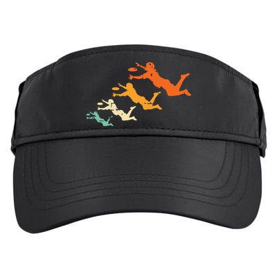 Retro Ultimate Frisbee Player Vintage Disc Ultimate Frisbee Adult Drive Performance Visor