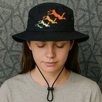 Retro Ultimate Frisbee Player Vintage Disc Ultimate Frisbee Bucket Hat