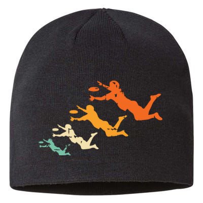 Retro Ultimate Frisbee Player Vintage Disc Ultimate Frisbee Sustainable Beanie