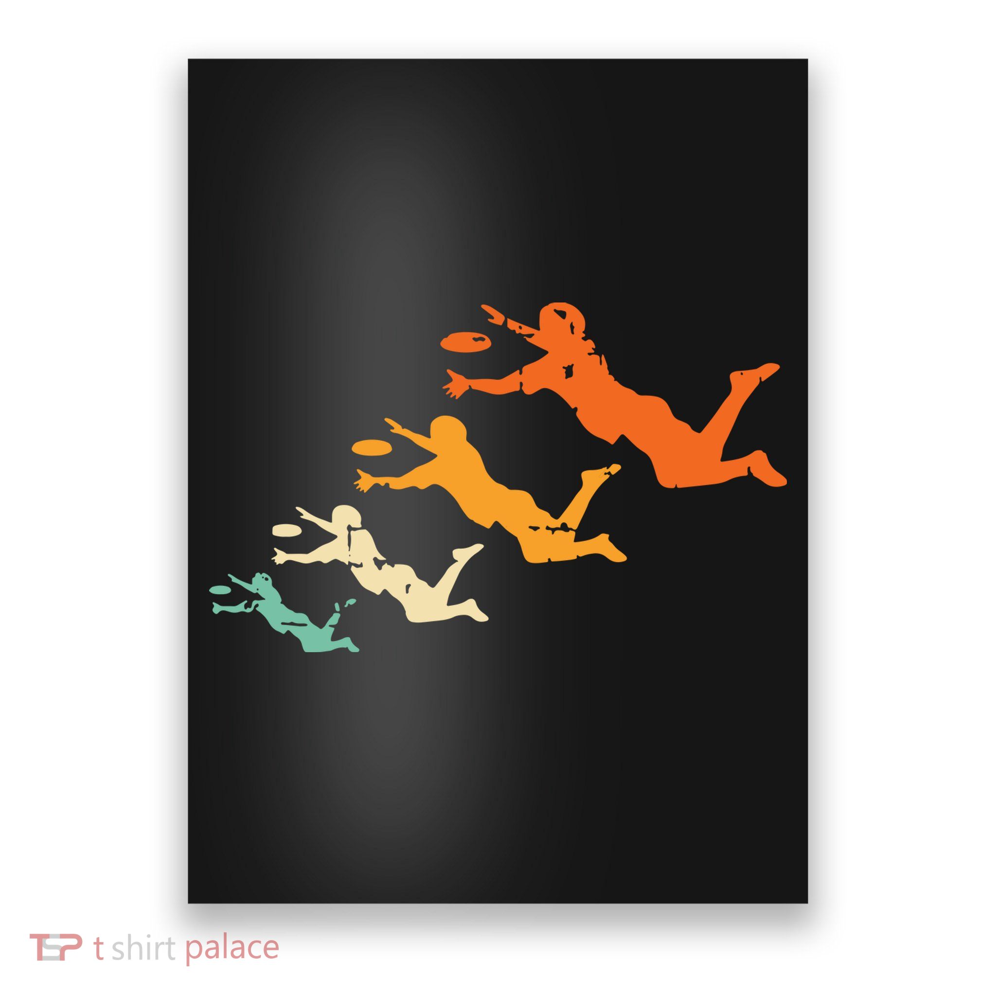 Retro Ultimate Frisbee Player Vintage Disc Ultimate Frisbee Poster