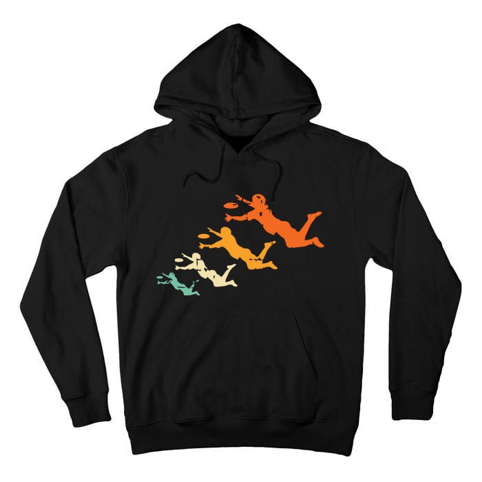 Retro Ultimate Frisbee Player Vintage Disc Ultimate Frisbee Tall Hoodie