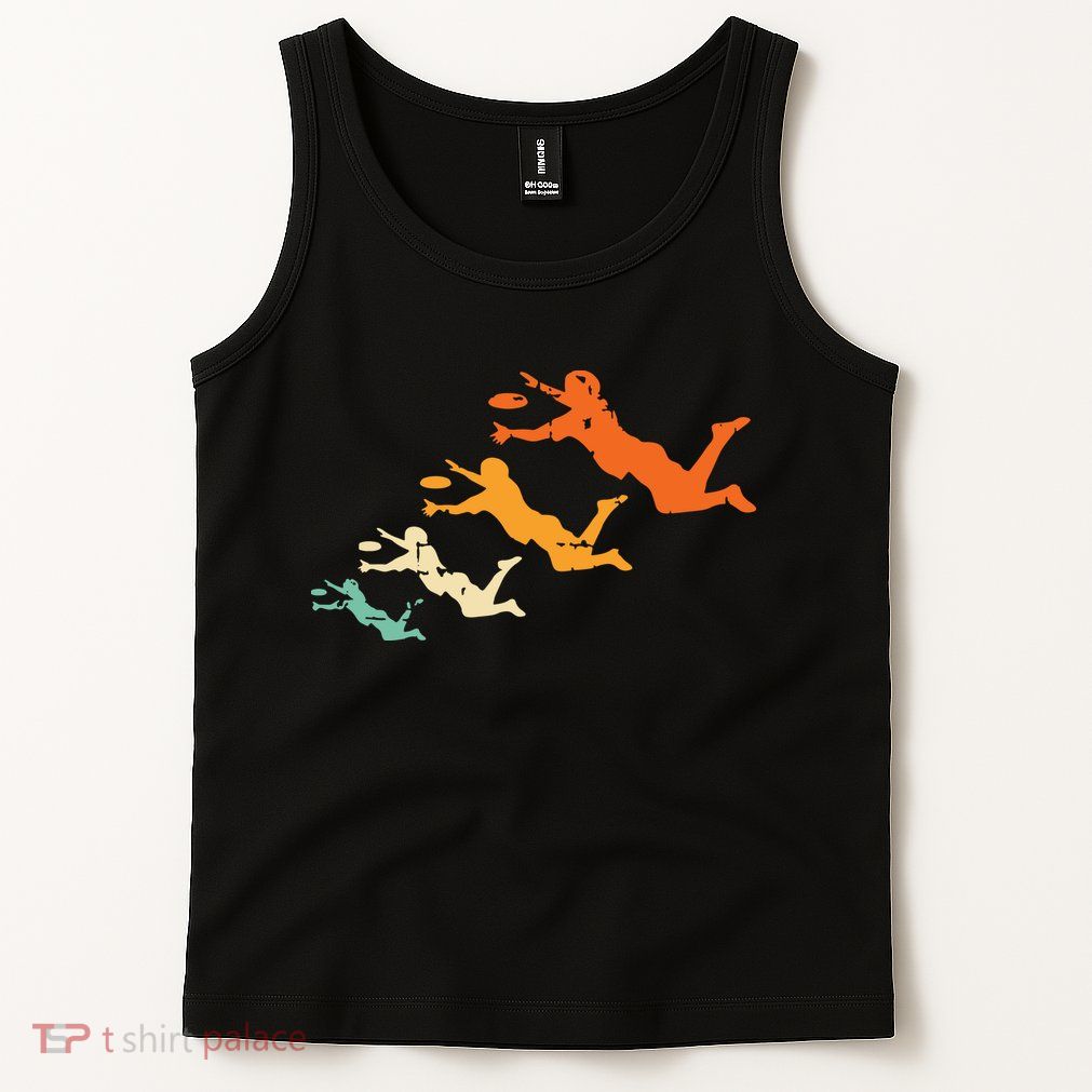 Retro Ultimate Frisbee Player Vintage Disc Ultimate Frisbee Tank Top