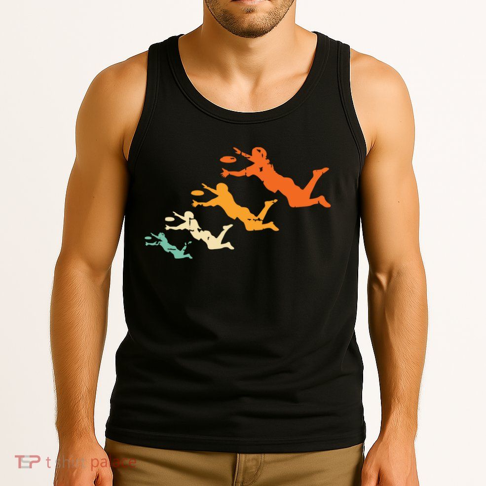 Retro Ultimate Frisbee Player Vintage Disc Ultimate Frisbee Tank Top