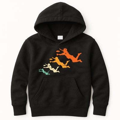 Retro Ultimate Frisbee Player Vintage Disc Ultimate Frisbee Kids Hoodie