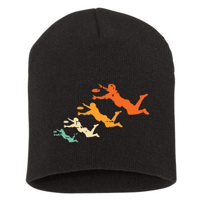 Retro Ultimate Frisbee Player Vintage Disc Ultimate Frisbee Short Acrylic Beanie