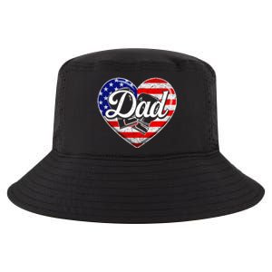 Retro Usa Flag Heart Boxing Dad Fathers Day Patriotic Gift Cool Comfort Performance Bucket Hat