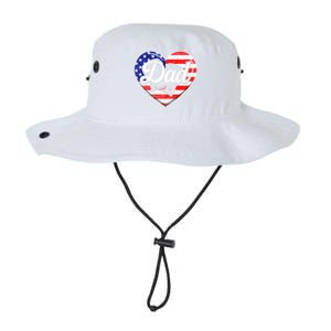 Retro Usa Flag Heart Boxing Dad Fathers Day Patriotic Gift Legacy Cool Fit Booney Bucket Hat