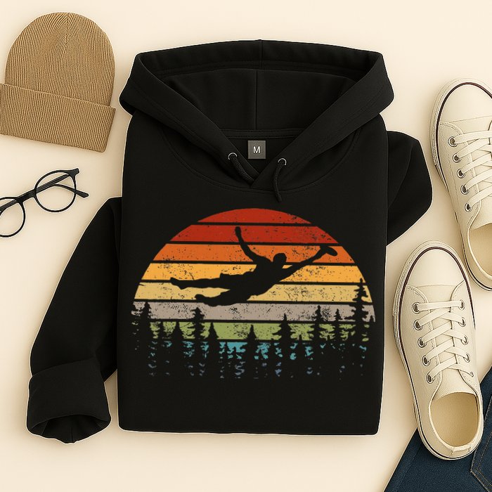 Retro Ultimate Frisbee Player Women Vintage Flying Disc Hoodie
