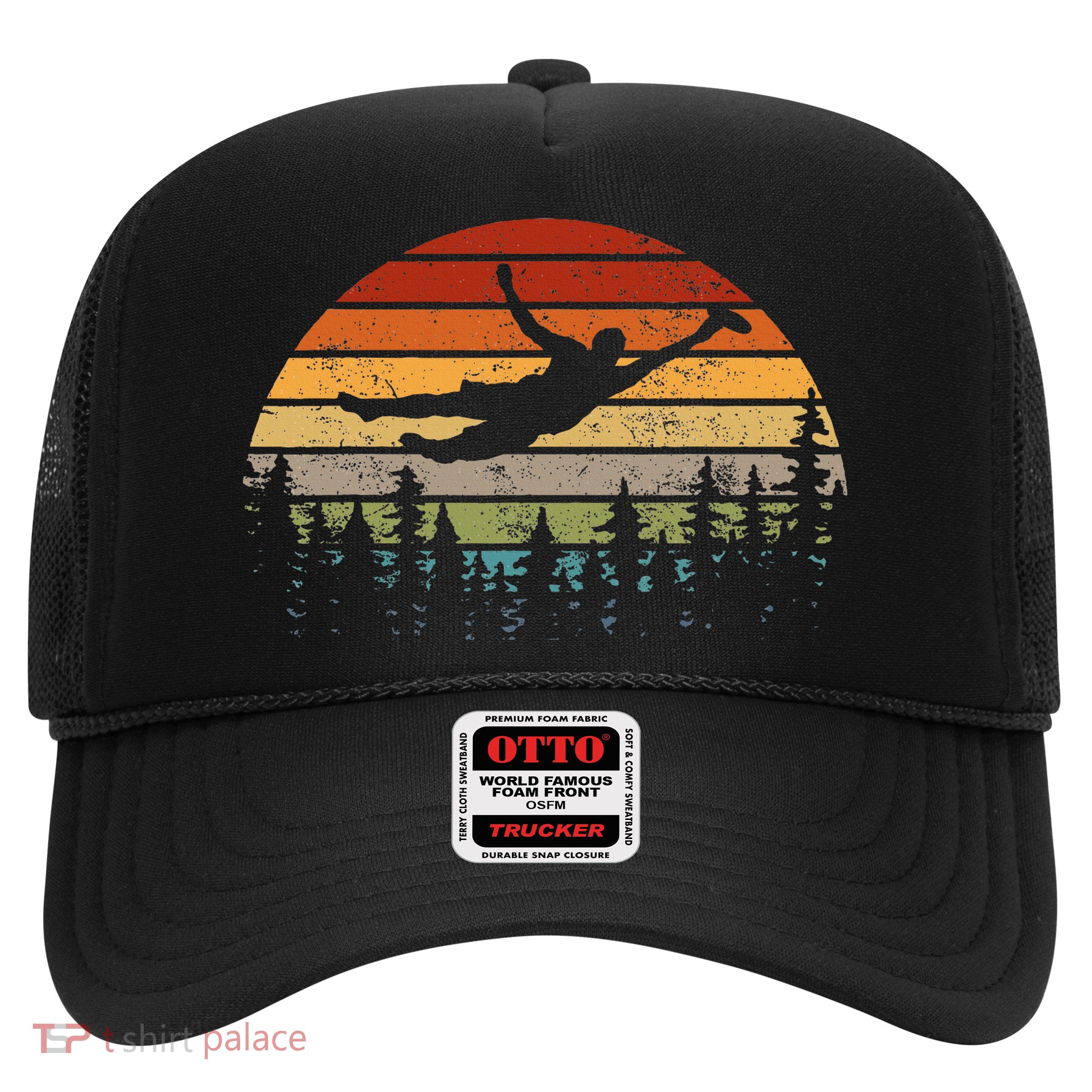 Retro Ultimate Frisbee Player Women Vintage Flying Disc Trucker Hat