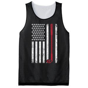 Retro USA Flag Distressed Golf Sport Lover Funny Mesh Reversible Basketball Jersey Tank