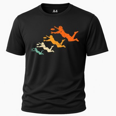 Retro Ultimate Frisbee Player Vintage Disc Ultimate Frisbee Performance Shirt