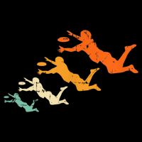 Retro Ultimate Frisbee Player Vintage Disc Ultimate Frisbee Performance Shirt