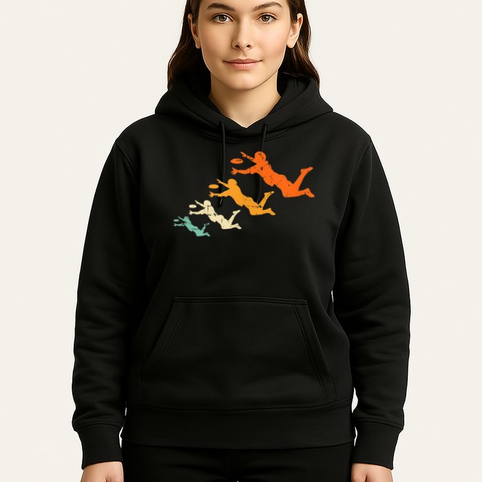 Retro Ultimate Frisbee Player Vintage Disc Ultimate Frisbee Hoodie
