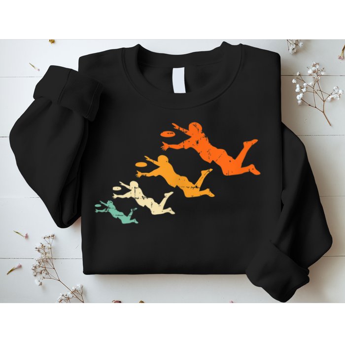 Retro Ultimate Frisbee Player Vintage Disc Ultimate Frisbee Sweatshirt