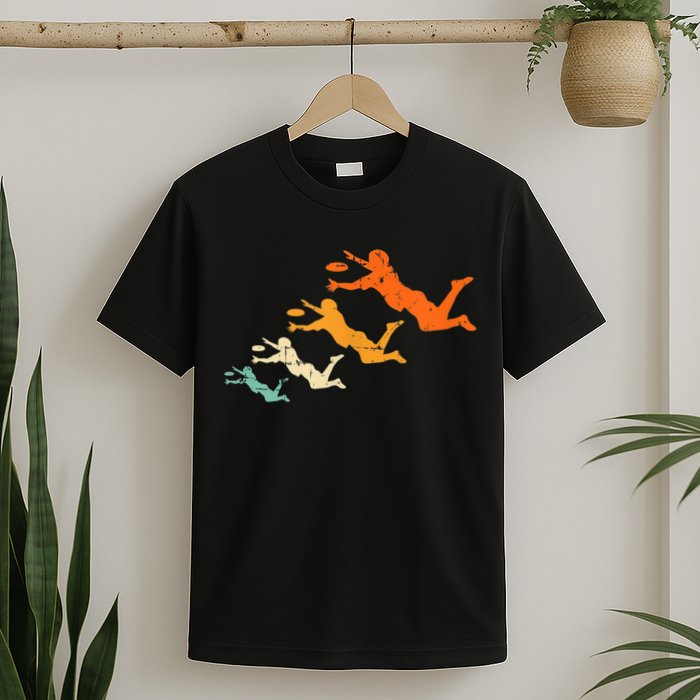 Retro Ultimate Frisbee Player Vintage Disc Ultimate Frisbee T-Shirt