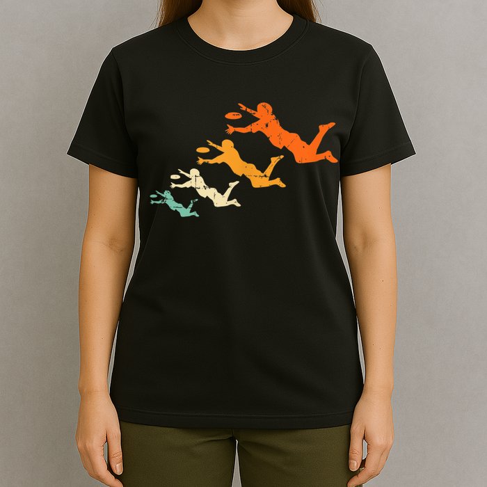 Retro Ultimate Frisbee Player Vintage Disc Ultimate Frisbee T-Shirt